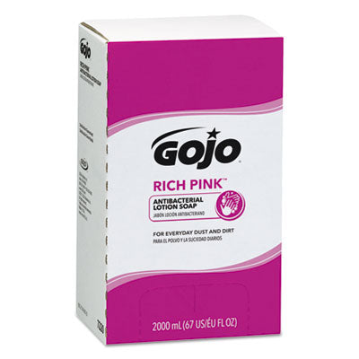 GOJO® RICH PINK™ Antibacterial Lotion Soap 2000 mL Refill for GOJO® PRO™ TDX™ Dispenser