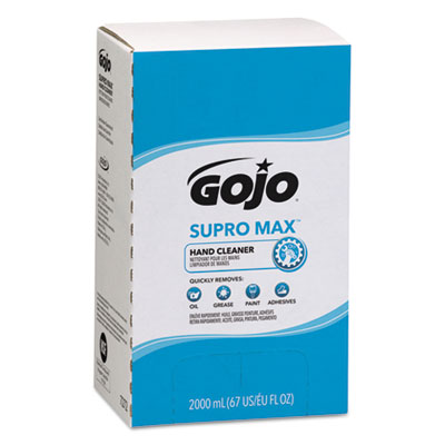 GOJO SUPRO MAX Hand Cleaner, Unscented/Cherry, 2,000 mL Pouch 4/cs