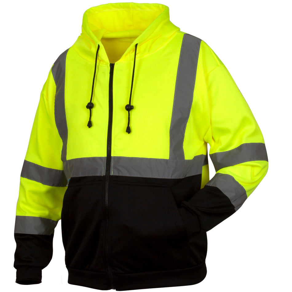 Hi-Vis Full Zip SweatShirt/Hoodie - Type R Class 3