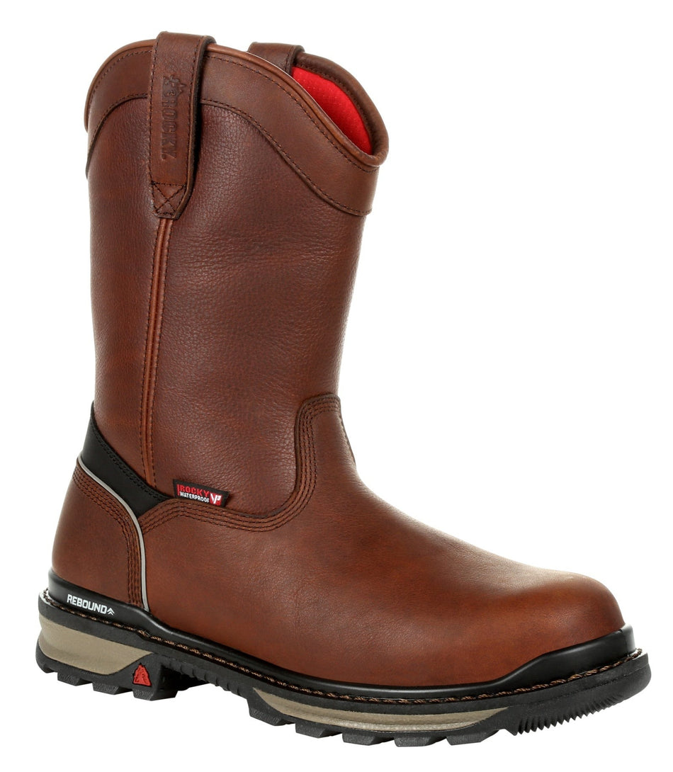 Rocky Rams Horn Waterproof Composite Toe Pull-On Work Boot